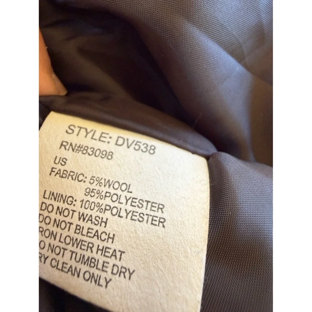 Ci Sono DV538 Gray Brown Western Wool Blend Snap Vest Size M/L